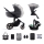 KINDERKRAFT SELECT - Kombinovana kolica 3u1 PRIME 2 Premium Shadow grey + auto sedište