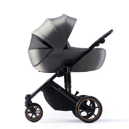KINDERKRAFT SELECT - Kombinovana kolica 3u1 PRIME 2 Premium Shadow grey + auto sedište