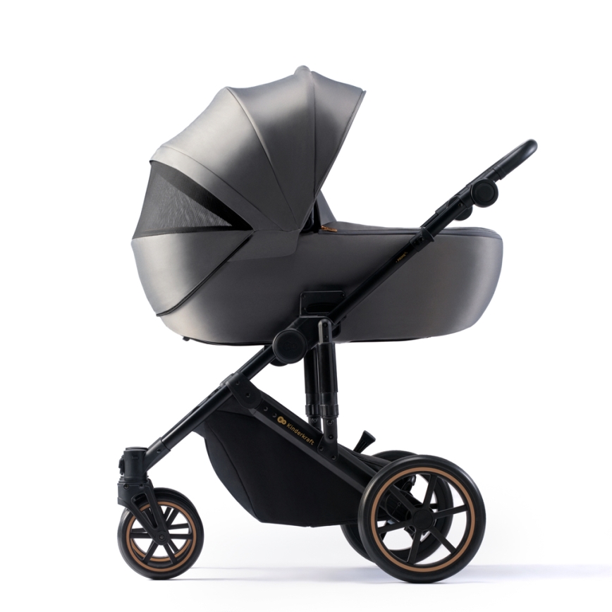 KINDERKRAFT SELECT - Kombinovana kolica 3u1 PRIME 2 Premium Shadow grey + auto sedište