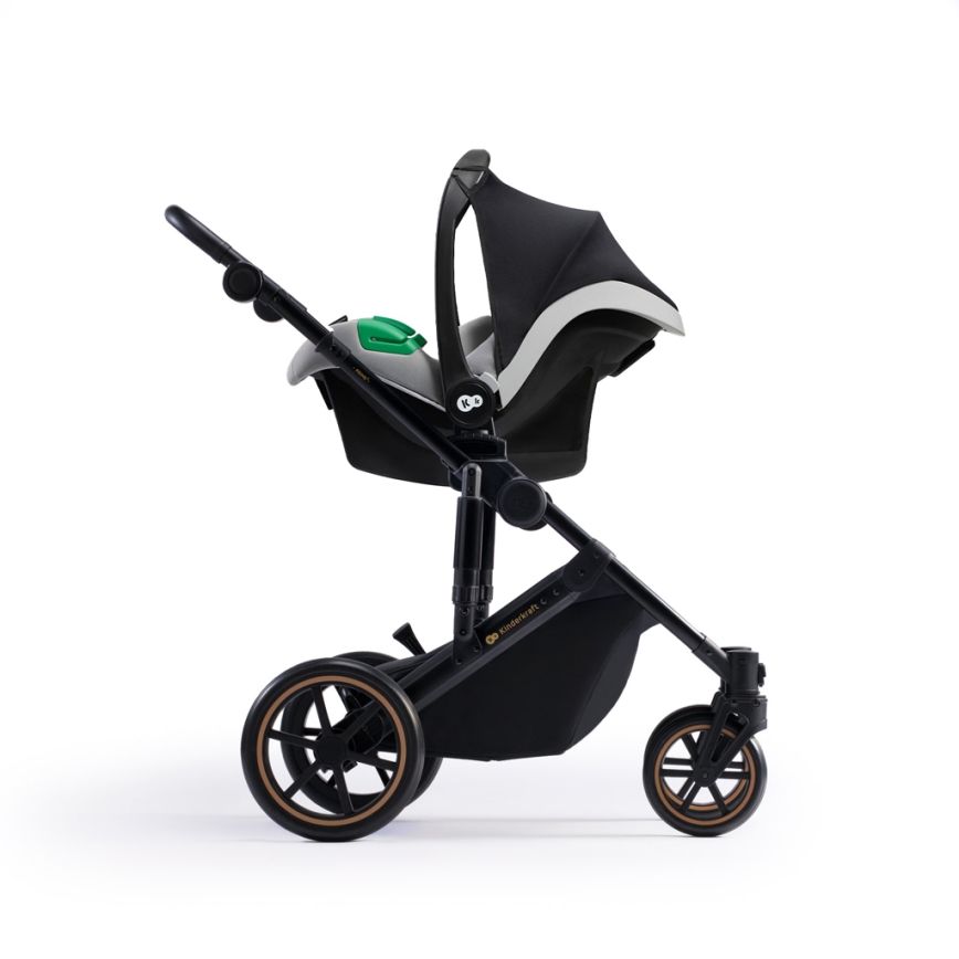 KINDERKRAFT SELECT - Kombinovana kolica 3u1 PRIME 2 Premium Shadow grey + auto sedište