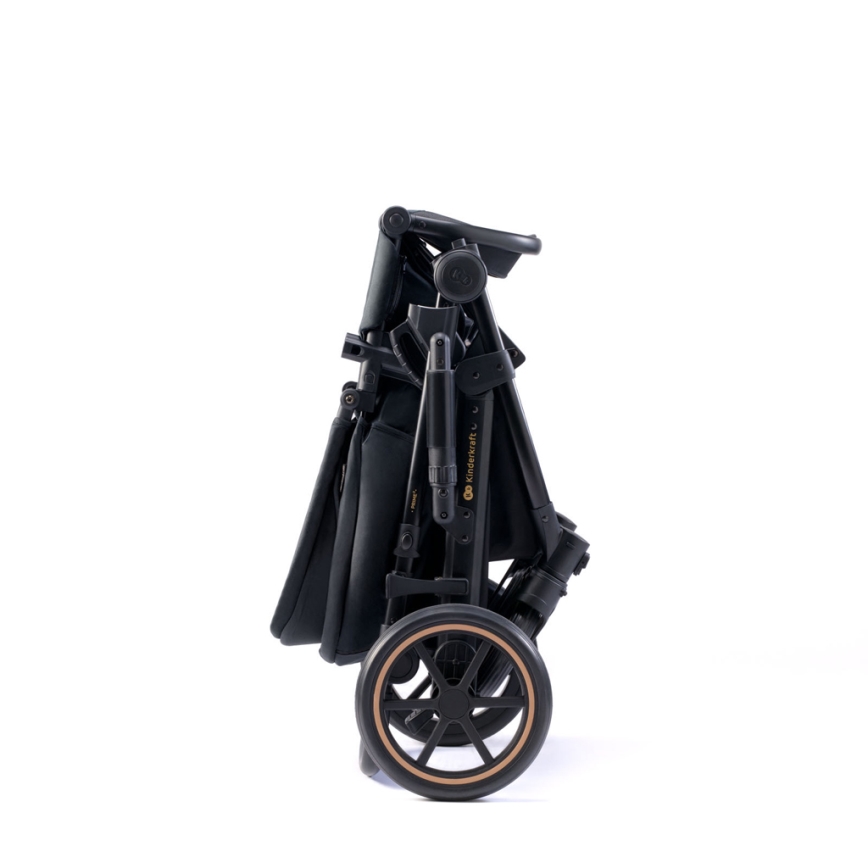 KINDERKRAFT SELECT - Kombinovana kolica 3u1 PRIME 2 Premium Venezian black + auto sedište