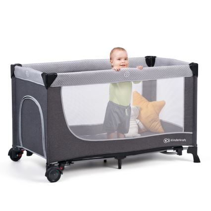 KINDERKRAFT SELECT - Putna kolevka LEODY sivo