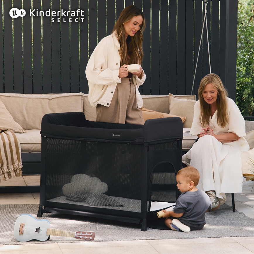 KINDERKRAFT SELECT - Putna kolevka MOON DREAM crno