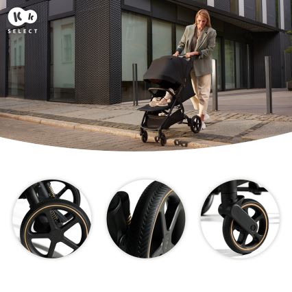 KINDERKRAFT SELECT - Sportska dečija kolica MITZY Ink black