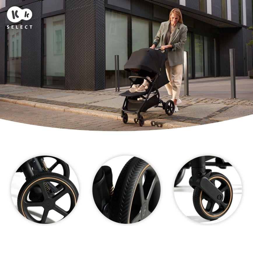 KINDERKRAFT SELECT - Sportska dečija kolica MITZY Ink black