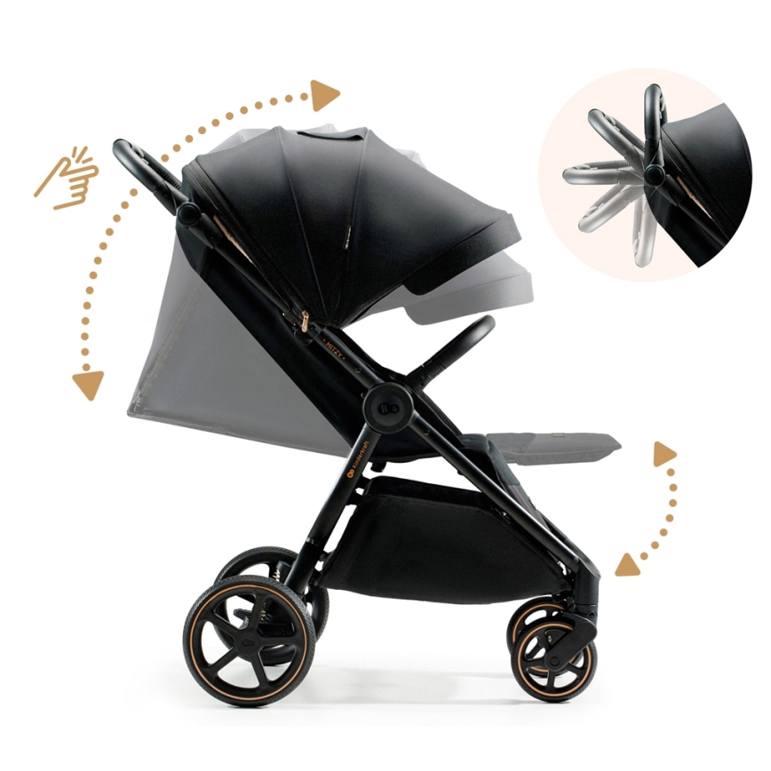 KINDERKRAFT SELECT - Sportska dečija kolica MITZY Ink black