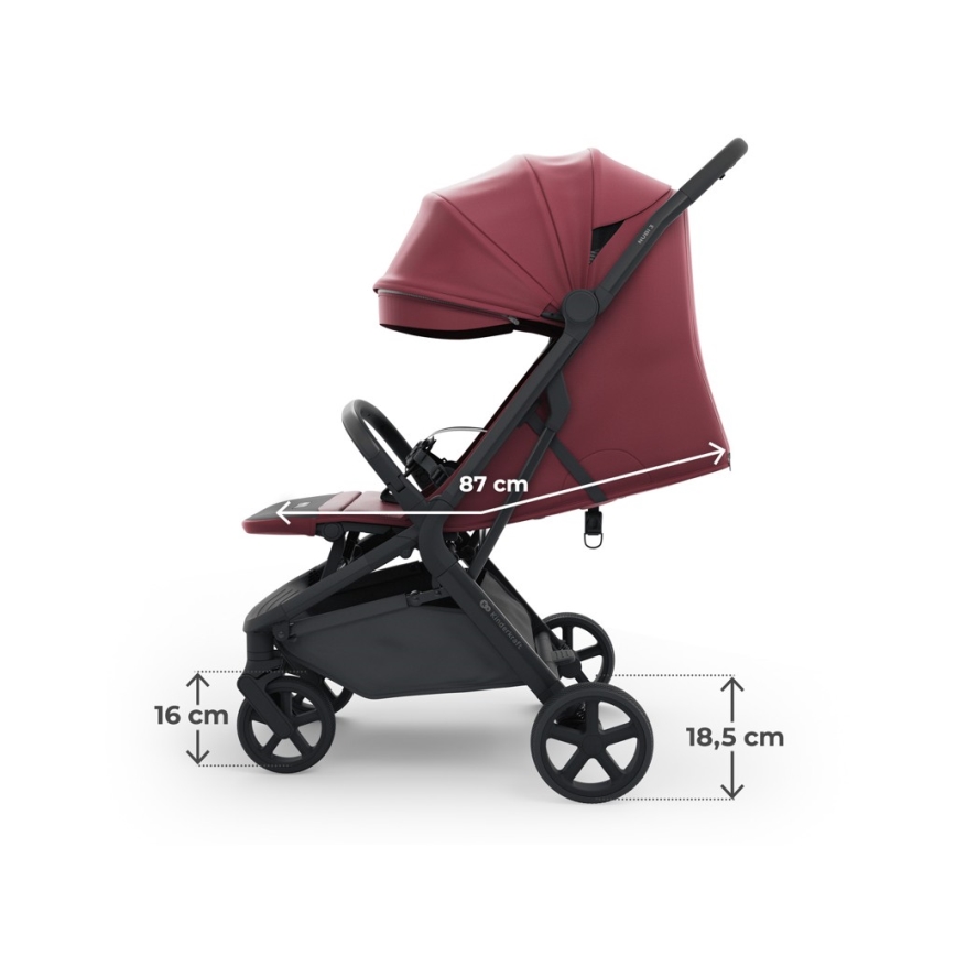 KINDERKRAFT SELECT - Sportska kolica NUBI 3 Dark Ruby
