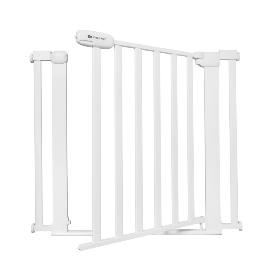 KINDERKRAFT - Sigurnosna pregrada LOCK&GO 75-103 cm bela