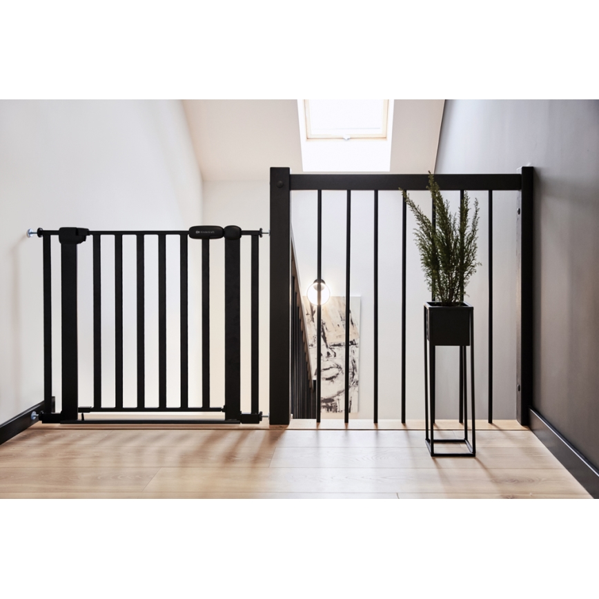 KINDERKRAFT - Sigurnosna pregrada LOCK&GO 75-103 cm crno