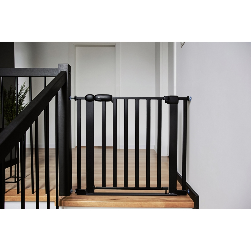 KINDERKRAFT - Sigurnosna pregrada LOCK&GO 75-103 cm crno