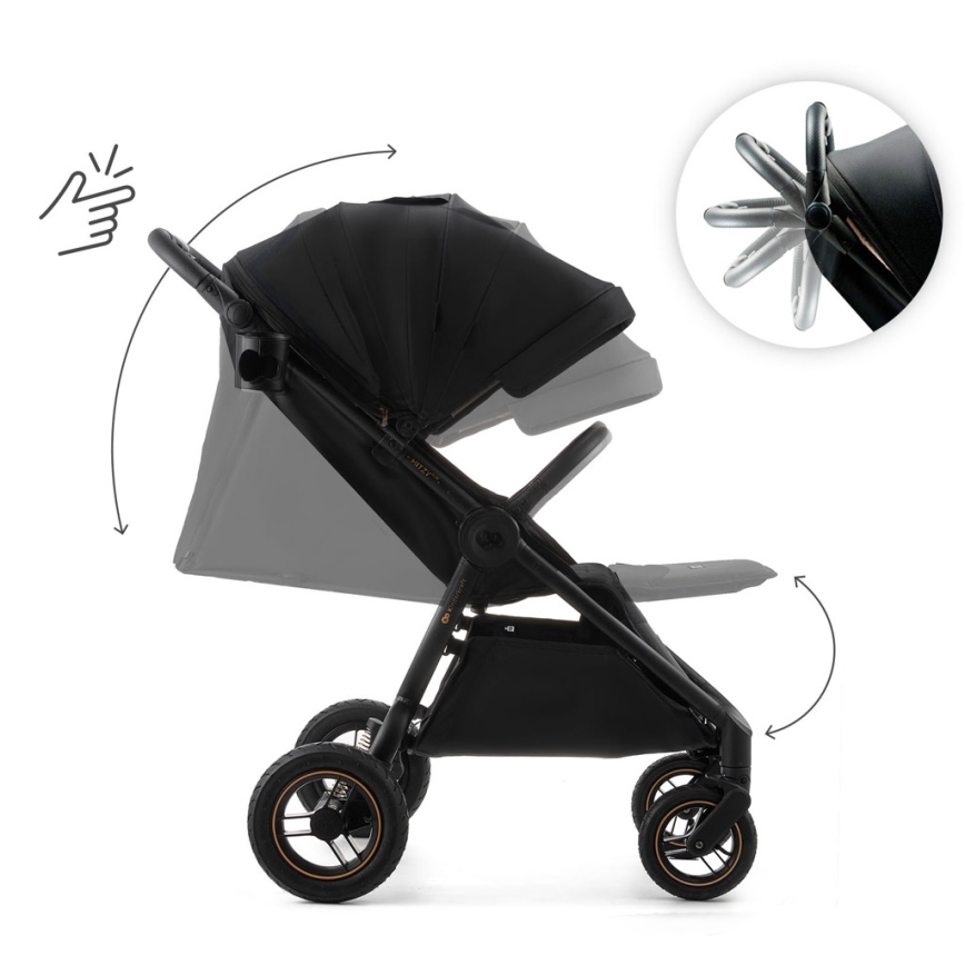 KINDERKRAFT - Sportska kolica MITZY Air Crna