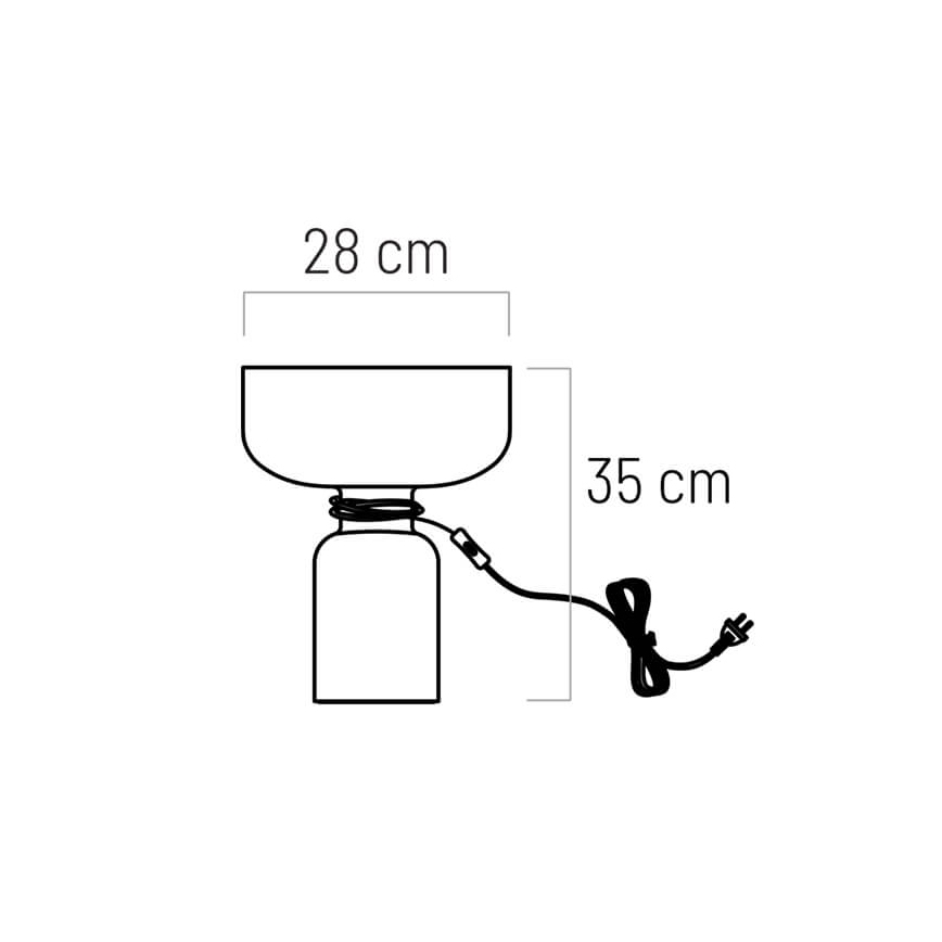 Stona lampa ABEL 1xE27/11W/230V plava