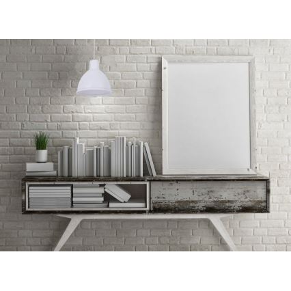 Luster na sajli CREATE 1xE27/11W/230V bela
