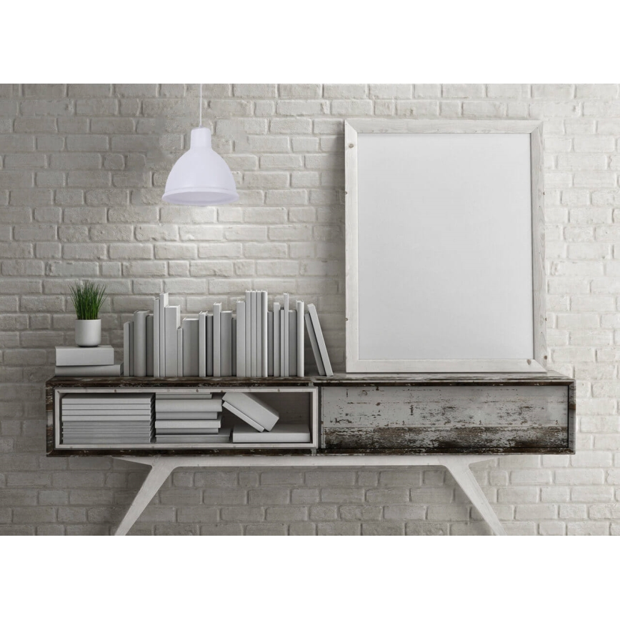 Luster na sajli CREATE 1xE27/11W/230V bela