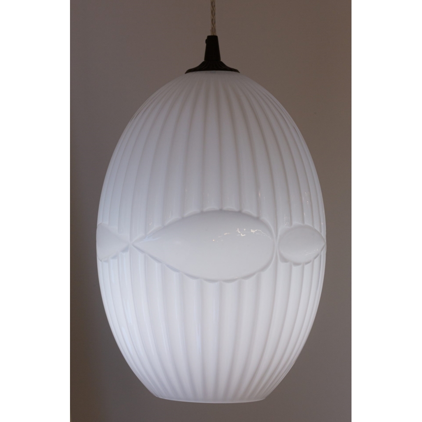 Luster na sajli ELLIPTIC 1xE27/11W/230V bela