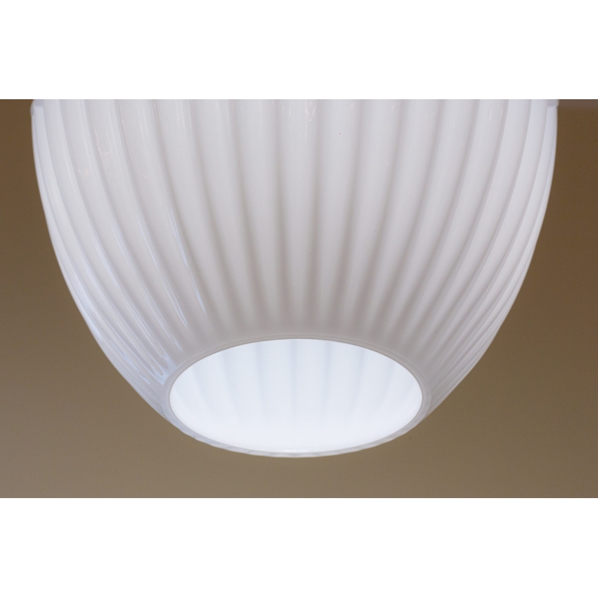 Luster na sajli ELLIPTIC 1xE27/11W/230V bela