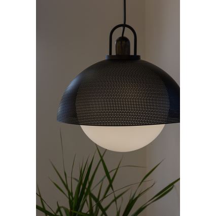 Luster na sajli GRAVEN 1xE27/11W/230V crno