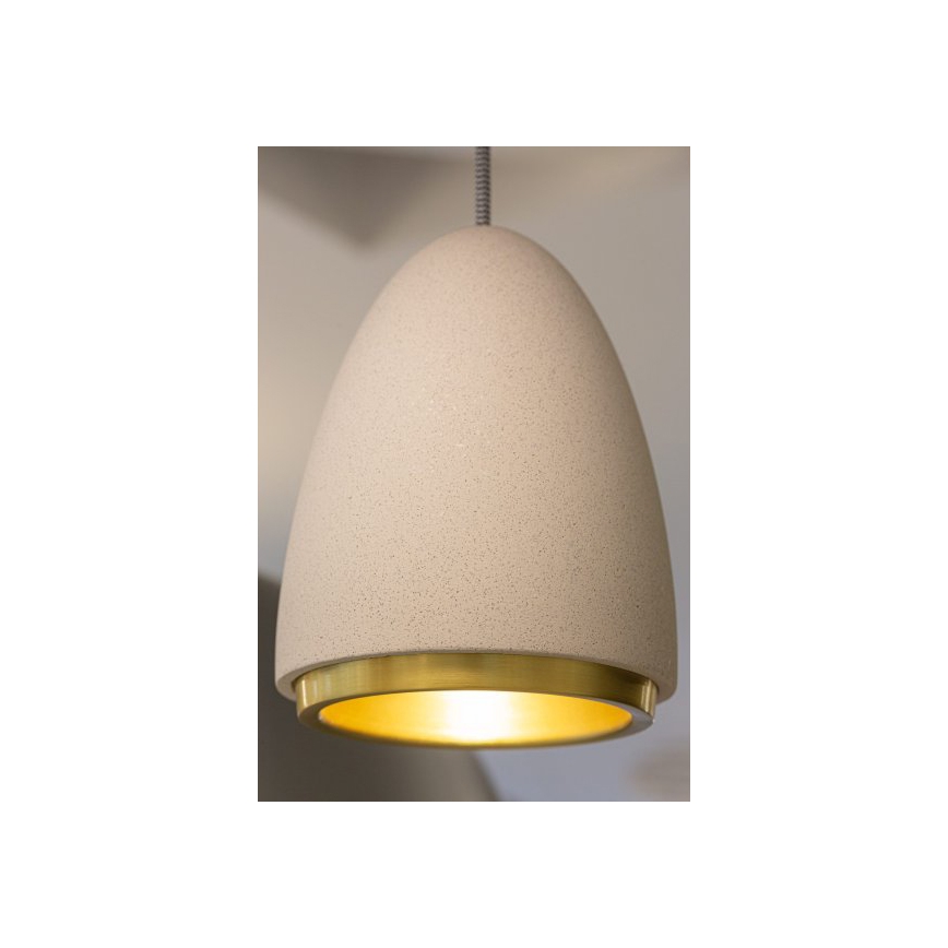 Luster na sajli CONCRETE 1xGU10/5W/230V sivo/zlatna