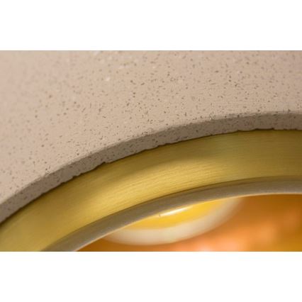 Luster na sajli CONCRETE 1xGU10/5W/230V sivo/zlatna