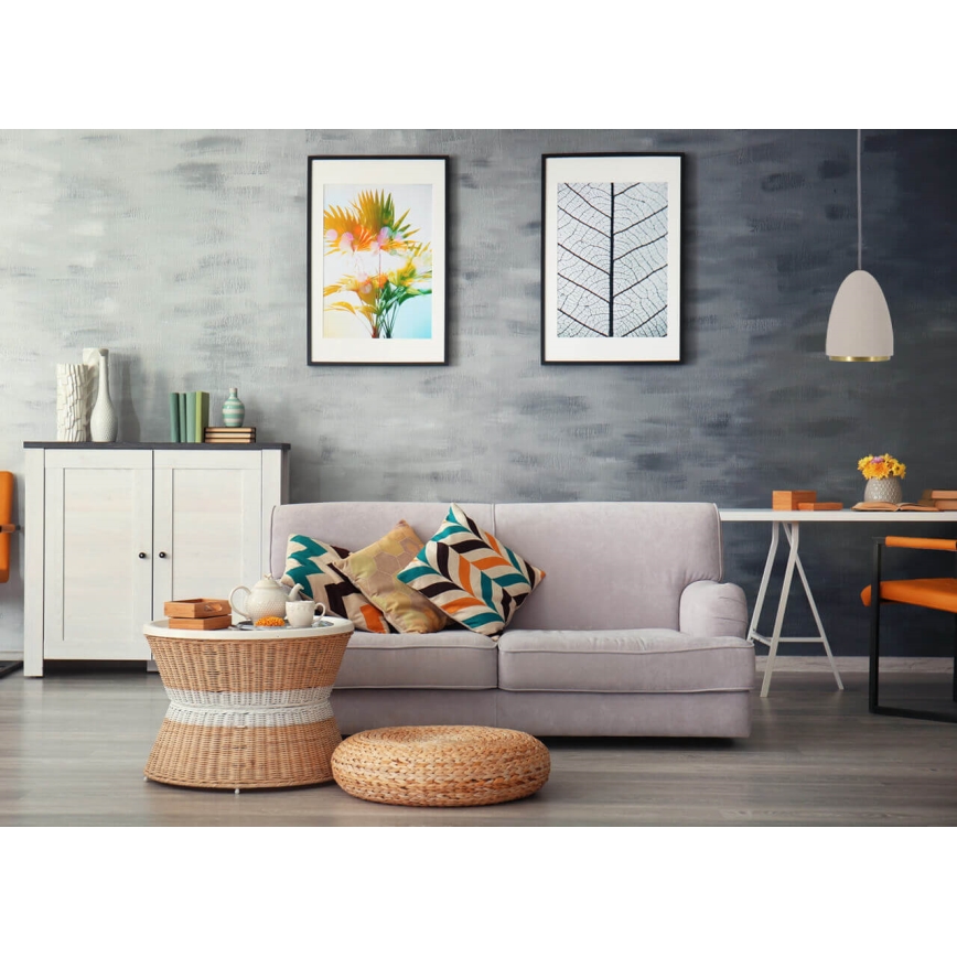 Luster na sajli CONCRETE 1xGU10/5W/230V sivo/zlatna