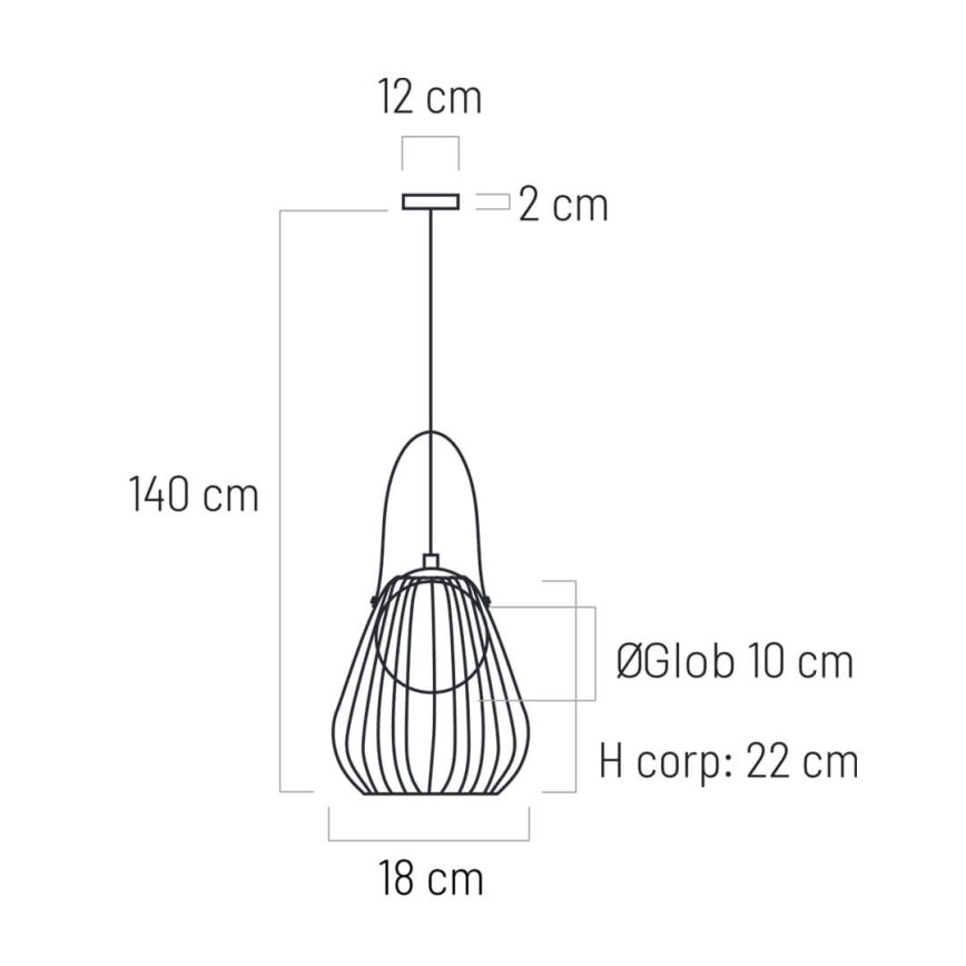 Zidna lampa MEMORY 1xG9/4W/230V bela/braon