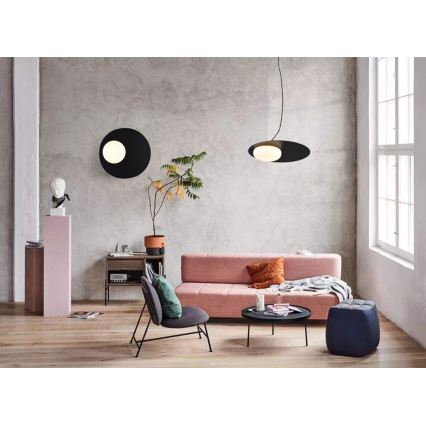 LED luster na sajli PETIT LED/12W/230V crno