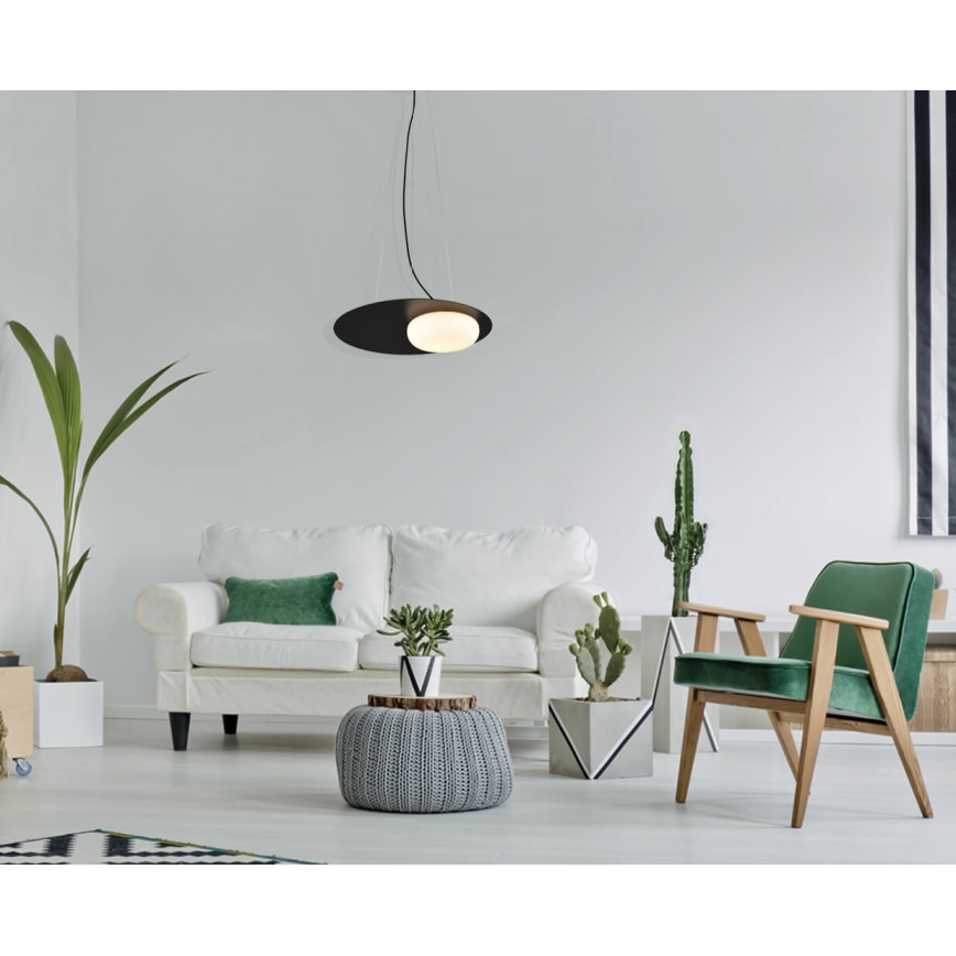 LED luster na sajli PETIT LED/12W/230V crno