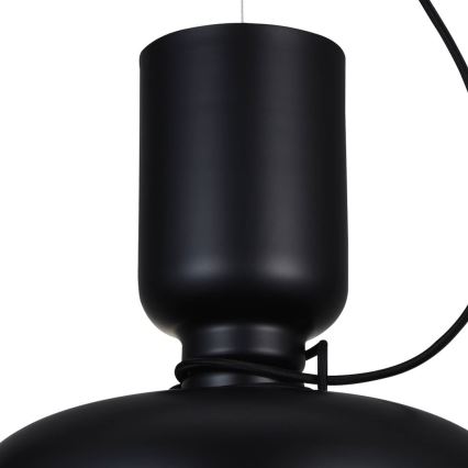Luster na sajli ABEL 2xE27/11W/230V pr. 28 cm crno