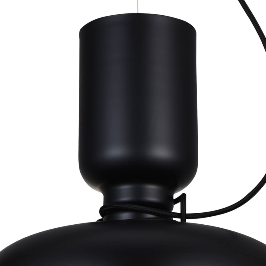 Luster na sajli ABEL 2xE27/11W/230V pr. 28 cm crno