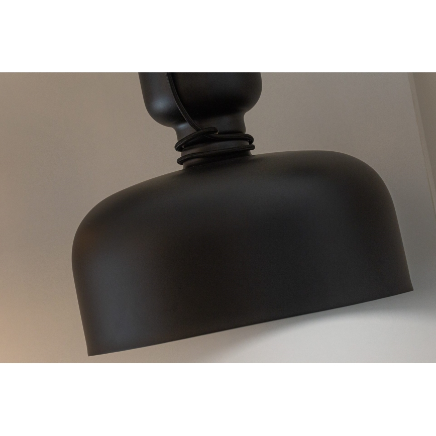 Luster na sajli ABEL 2xE27/11W/230V pr. 28 cm crno