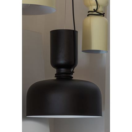 Luster na sajli ABEL 2xE27/11W/230V pr. 28 cm crno