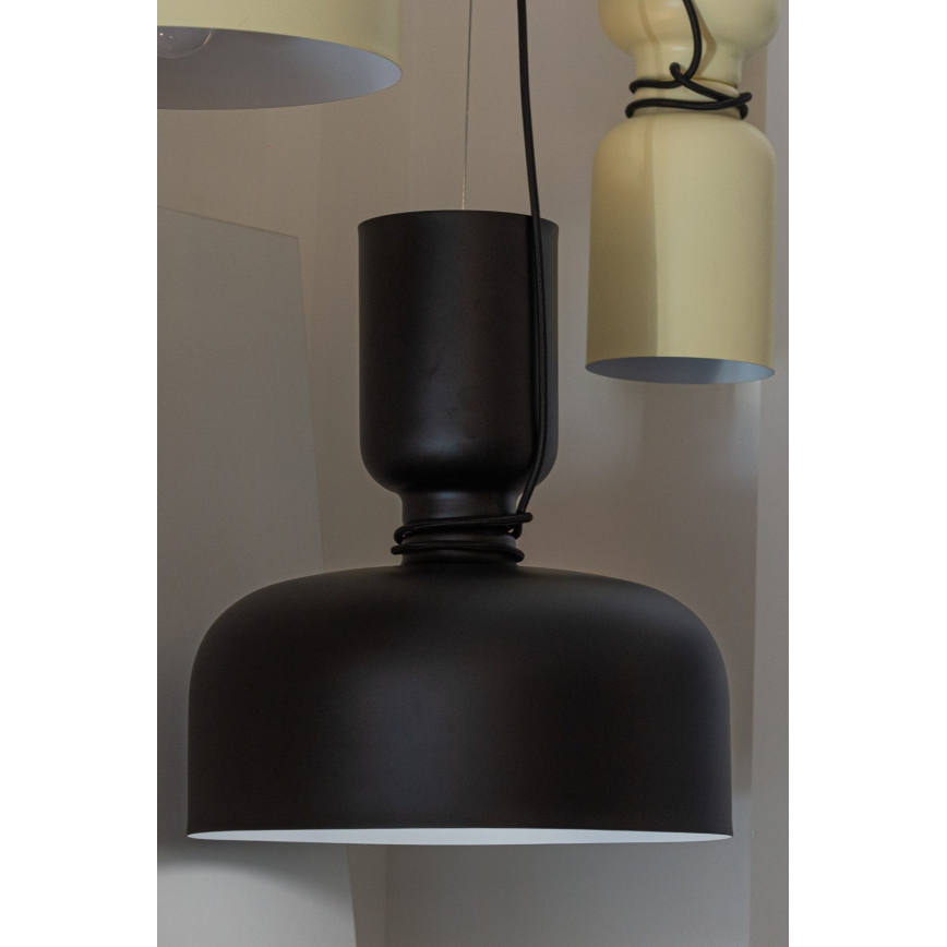 Luster na sajli ABEL 2xE27/11W/230V pr. 28 cm crno