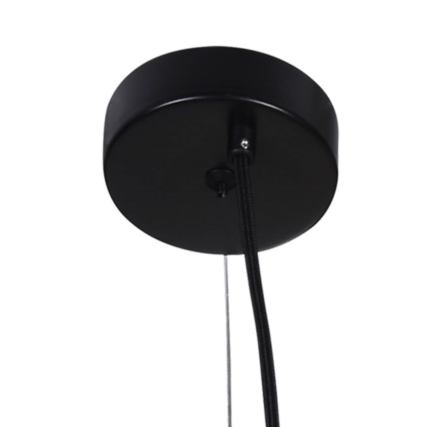 Luster na sajli ABEL 2xE27/11W/230V pr. 28 cm crno