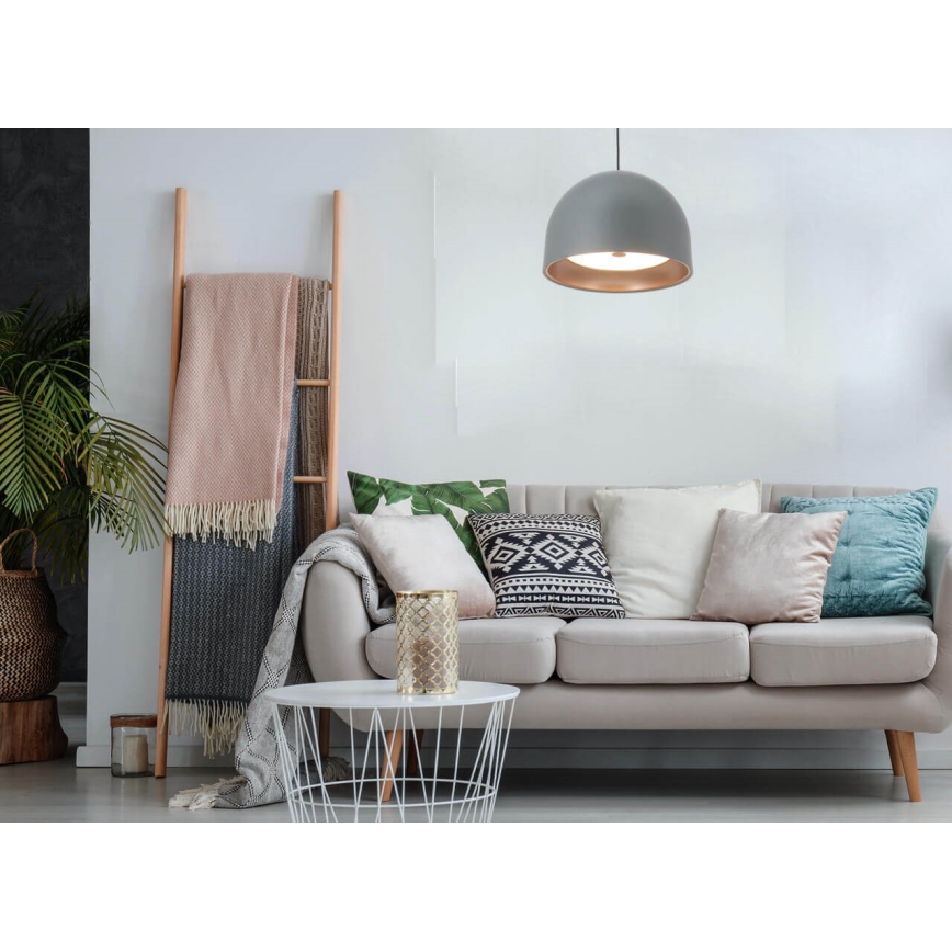 Luster na sajli GRAVITY 3xE27/7W/230V sivo