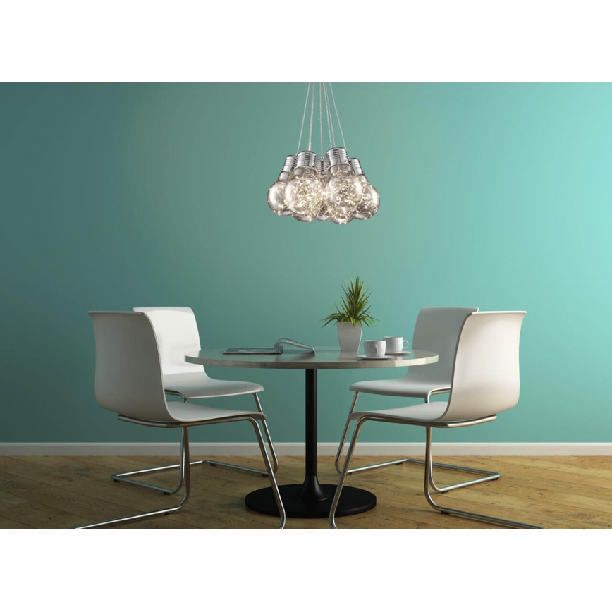LED luster na sajli BULBS LED/30W/230V sjajni krom