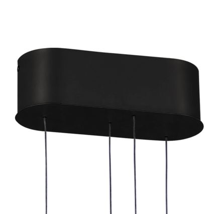 LED prigušiva luster na sajli LIV LED/50W/230V crna + daljinski upravljač