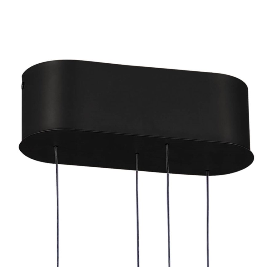 LED prigušiva luster na sajli LIV LED/50W/230V crna + daljinski upravljač