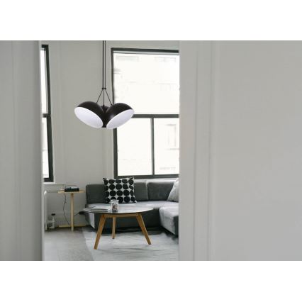LED luster na sajli CROWD 3xLED/20W/230V crno