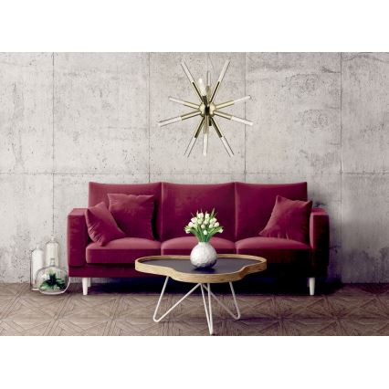 LED luster na sajli EIRENE 12xLED/5W/230V zlatna