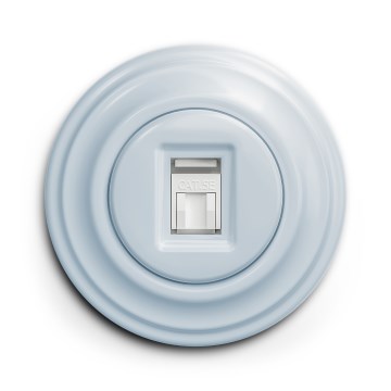 Kliklap - Retro data priključnica sa okvirom, plava