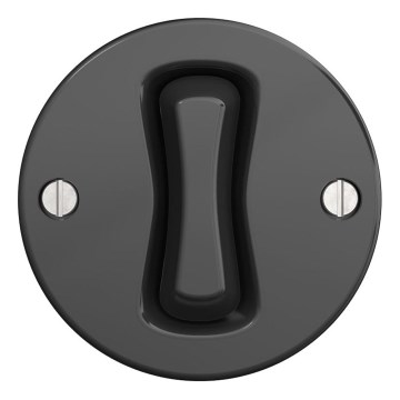 Kliklap - Retro dugme bez okvira antracit