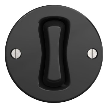 Kliklap - Retro križni prekidač bez okvira br. 7, crne boje