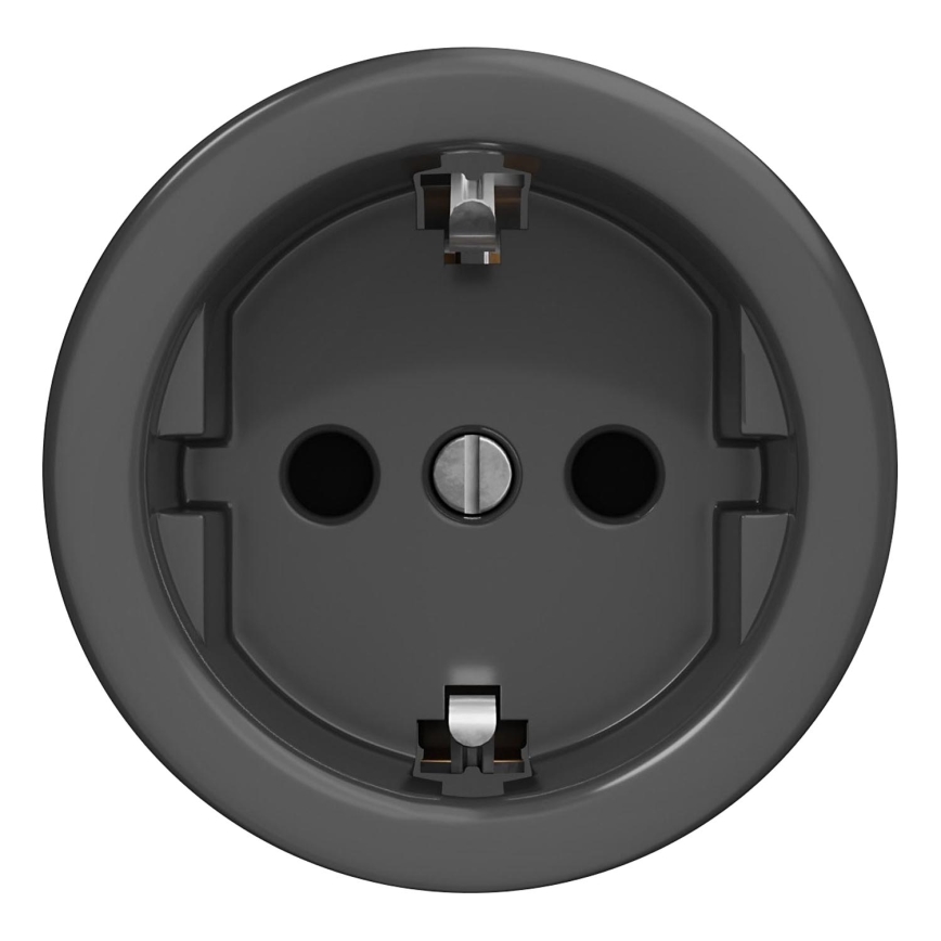 Kliklap - Retro kućna utičnica SCHUKO 230V/16A bez okvira, antracit