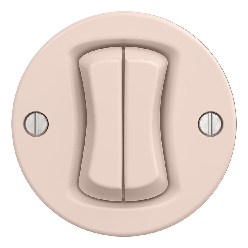 Kliklap - Retro serijski prekidač bez okvira br. 5 staroružičasta