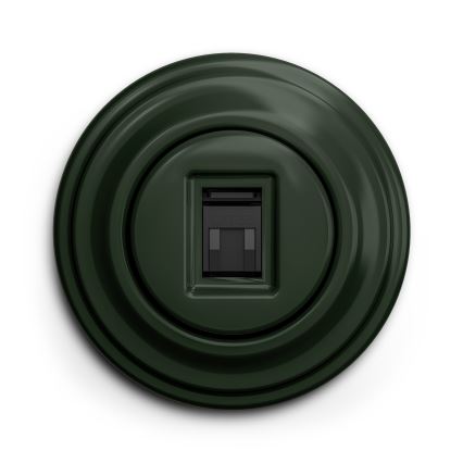 Kliklap - Vintidž utičnica za internet zelena