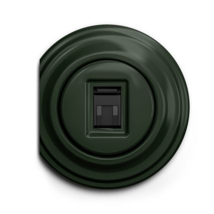 Kliklap - Vintidž utičnica za internet zelena