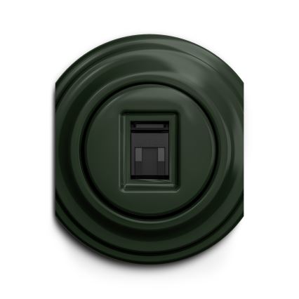 Kliklap - Vintidž utičnica za internet zelena