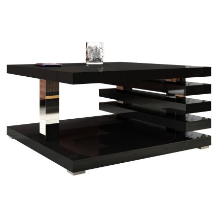 Klub sto KYOTO 31x60 cm sjajna crna