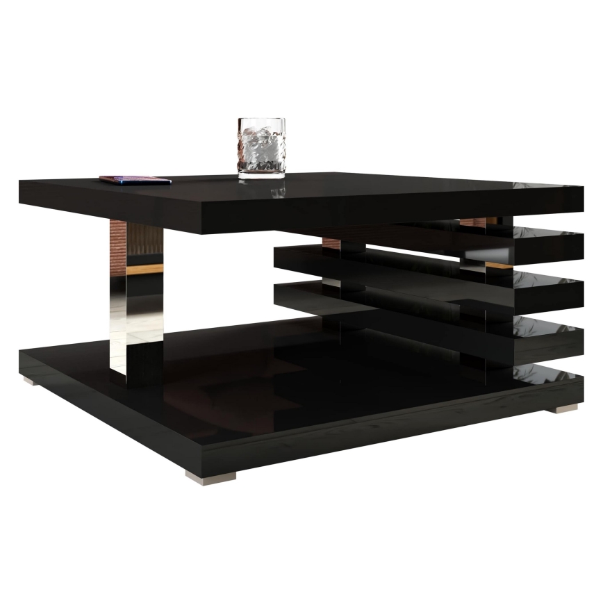 Klub sto KYOTO 31x60 cm sjajna crna