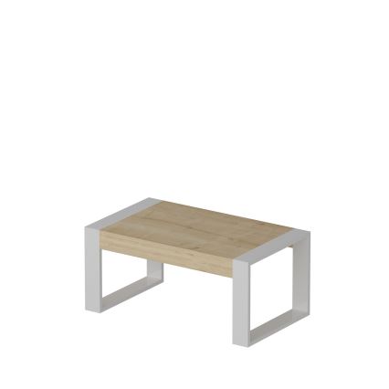 Klub sto RETRO 40x90 cm beli/bež